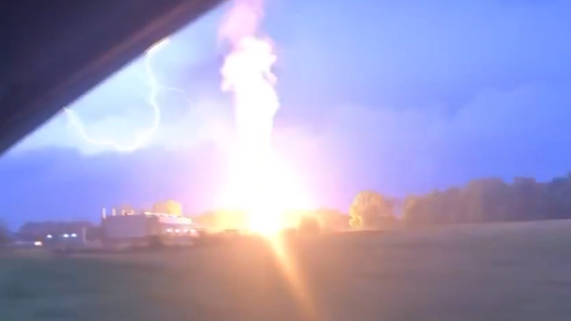 Corinth gas fire contained Friday after lightning strike