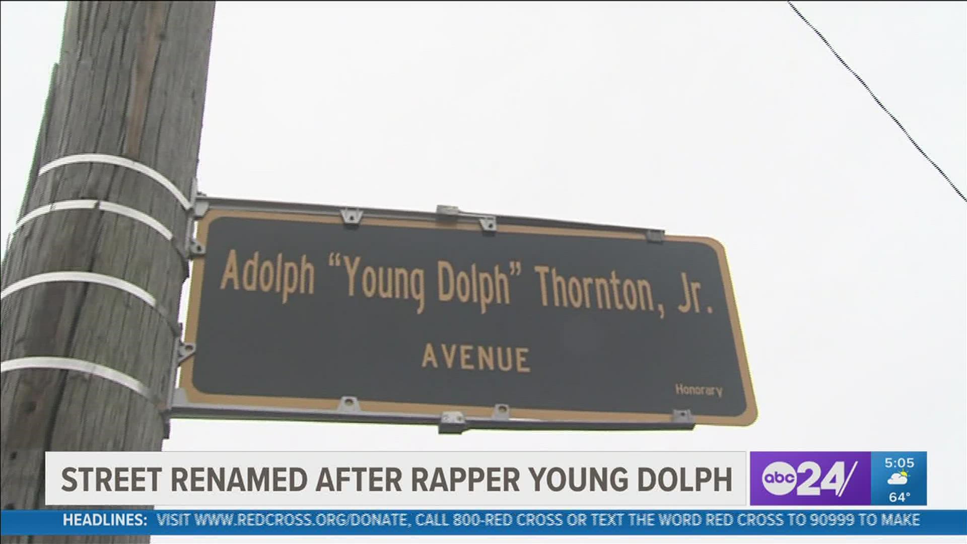 The area at Airways Boulevard and Dunn Avenue has been renamed after the late Memphis rapper.