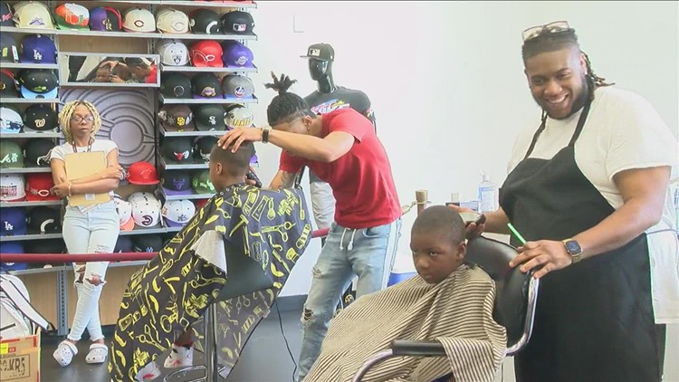 'Cutz' for Kids' held at City Gear sports shop
