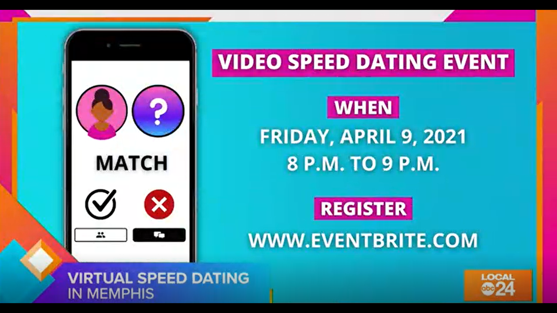 Still looking for "the one" in Memphis? In that case, check out this virtual speed dating event on Eventbrite! Starring Sydney Neely on "The Shortcut!" :)