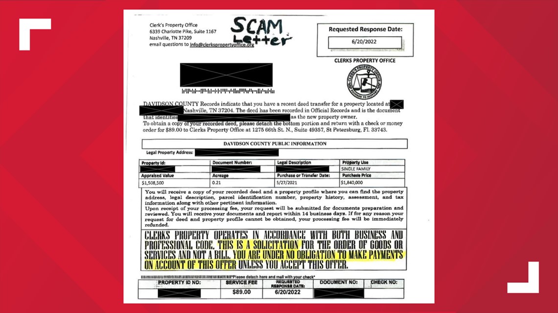 Shelby County Assessor warns about letter aimed at property owner