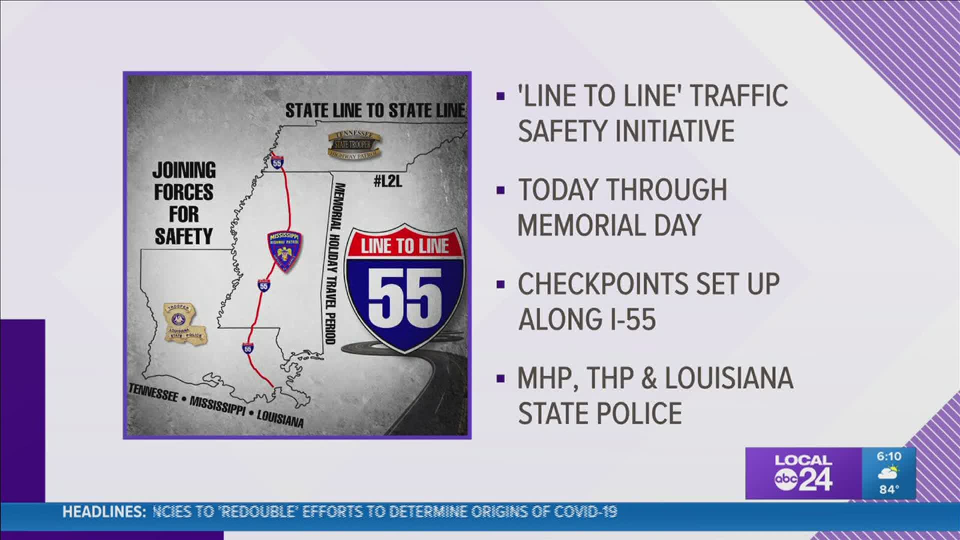 Motorists can expect to see more troopers on Interstate 55, beginning Wednesday, as part of a new holiday safety campaign.