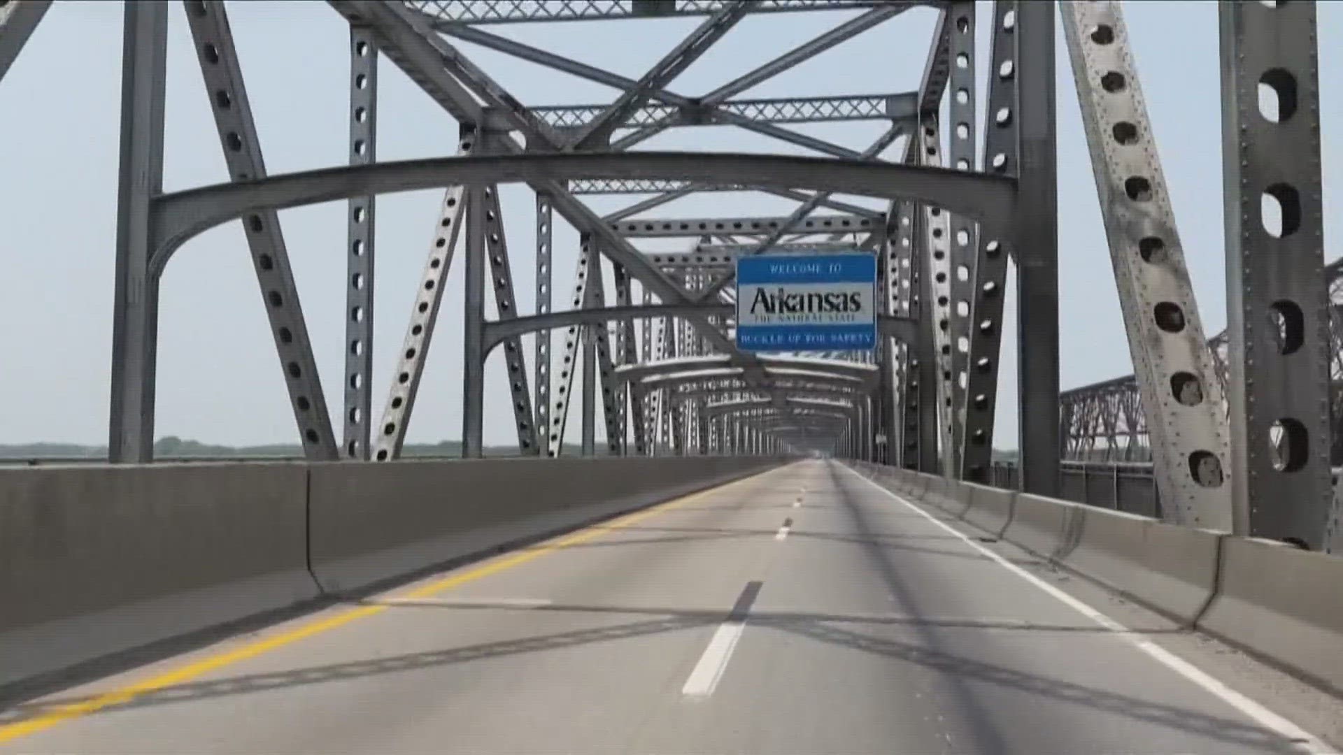 TDOT said the Interstate 55 bridge between West Memphis and Memphis will close beginning at 5 a.m. Saturday, Feb. 3 through 6 a.m. Monday, Feb. 5, 2024.