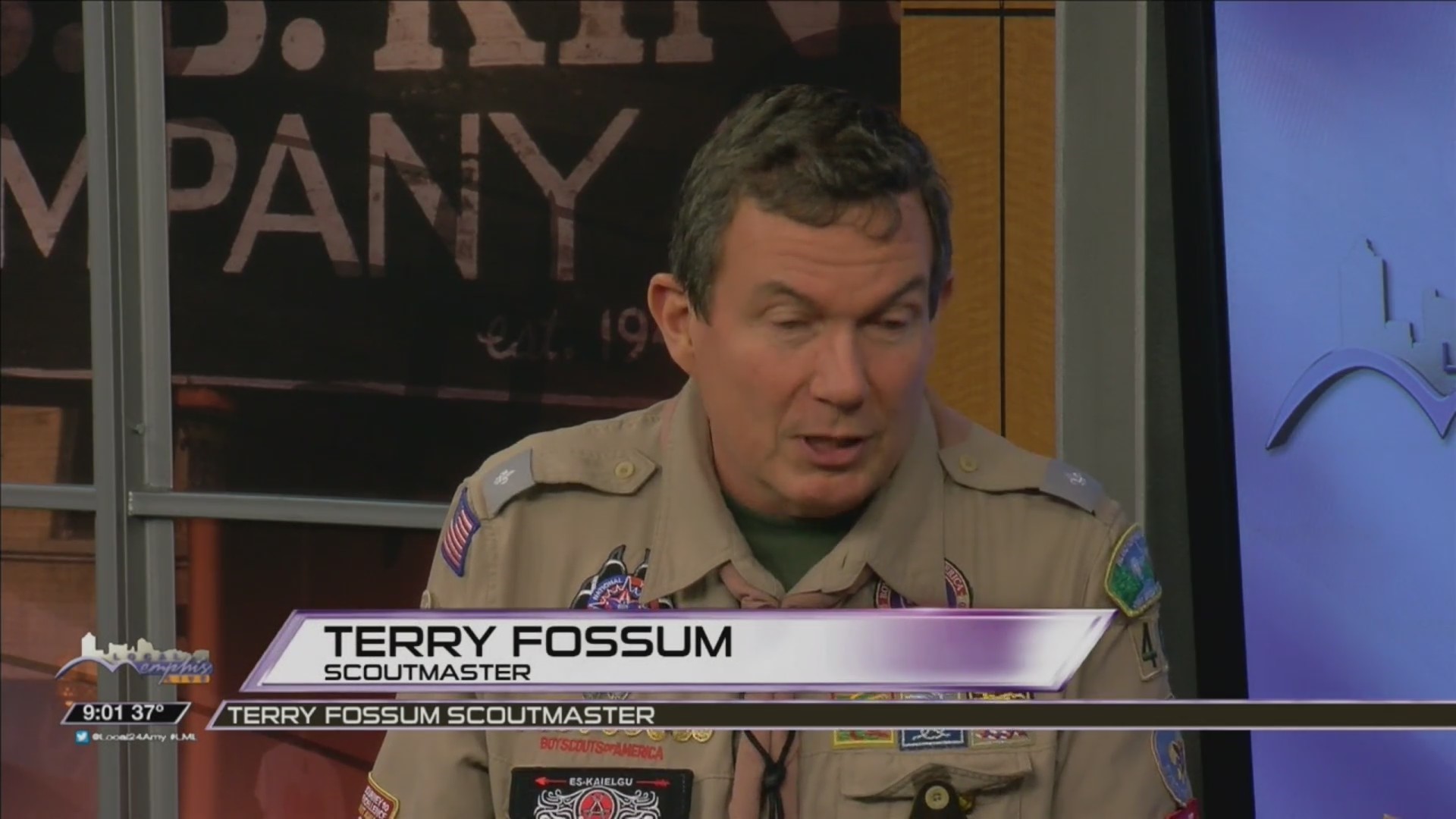 TERRY FOSSUM WITH THE BOY SCOUTS