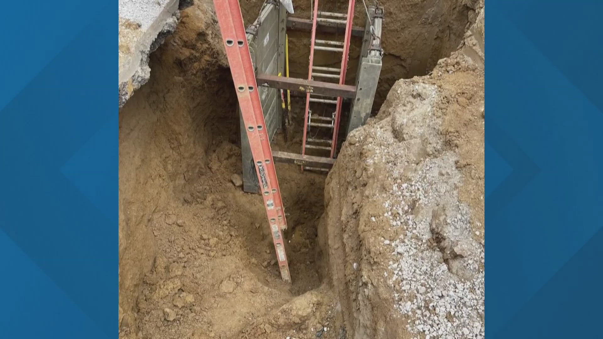 Memphis Fire rescues man trapped in trench collapse, buried 'up to
