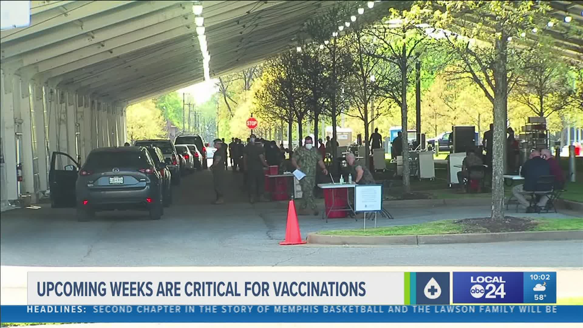 City leaders said the next four weeks will be critical concerning vaccines.
