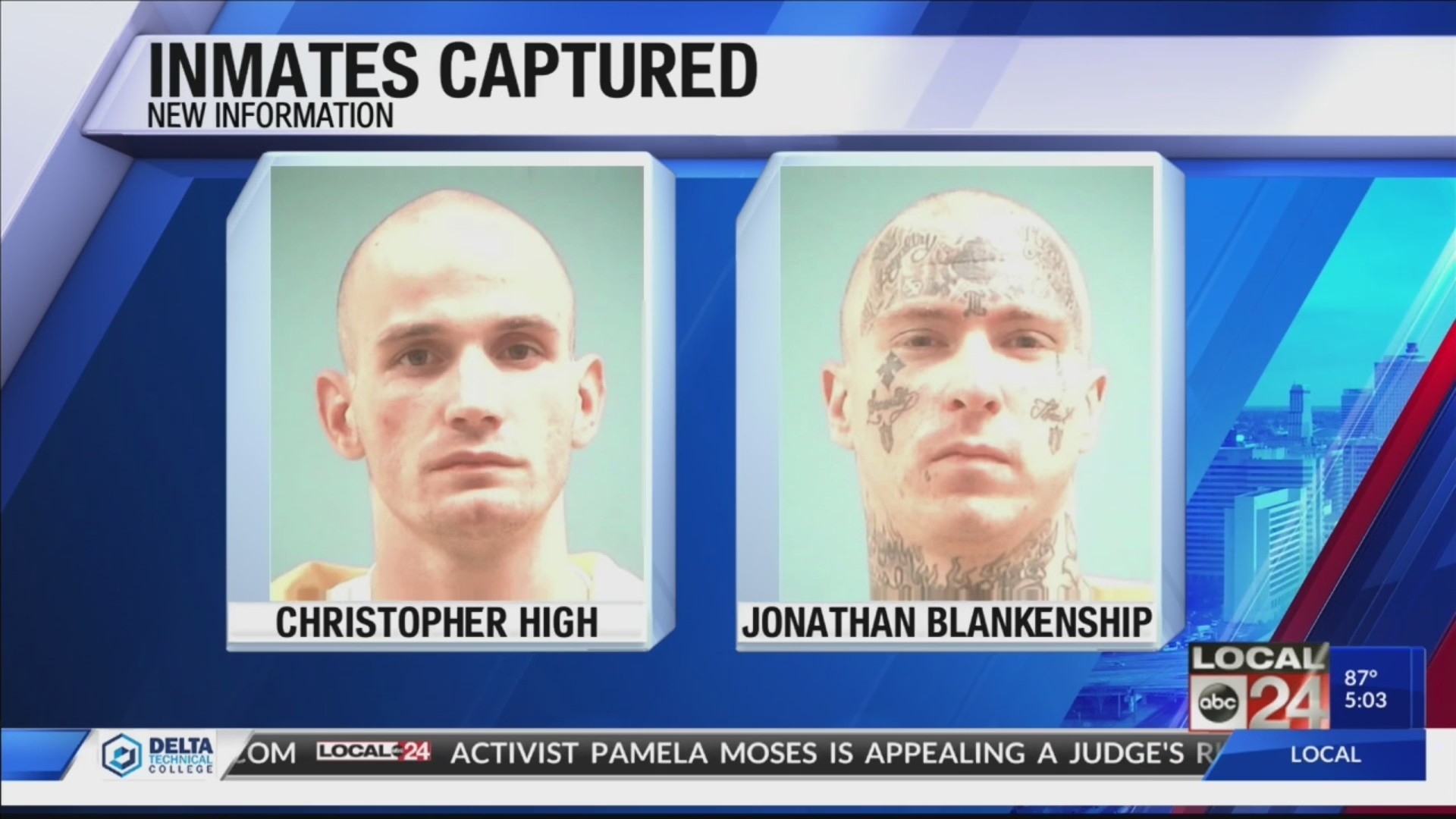 Escaped inmates in Mississippi captured