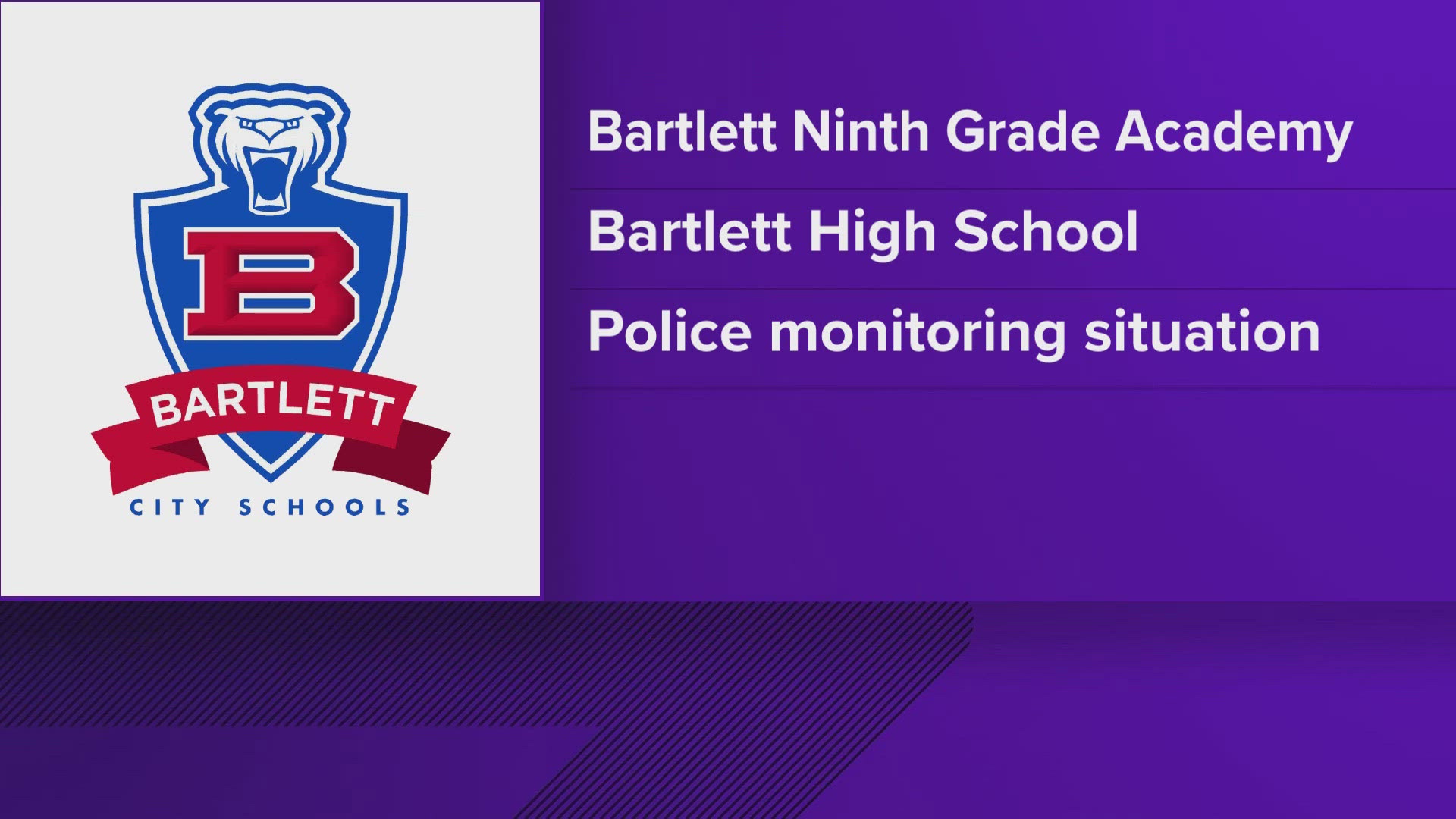 Threats of violence made against multiple Bartlett schools