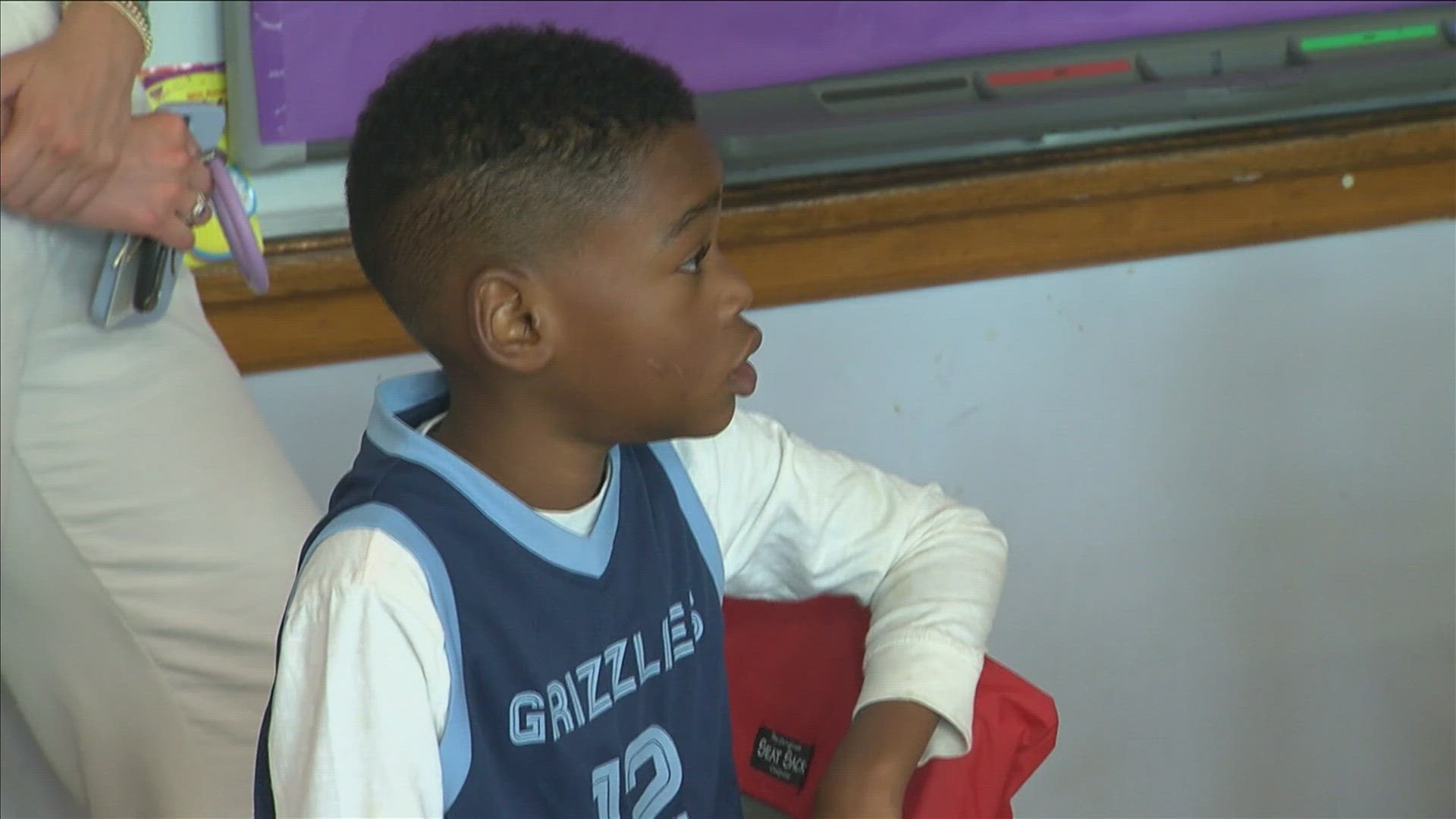 Volunteers with the Memphis grizzlies visited Treadwell Elementary, and Morant and Nike surprised young athletes with gear.