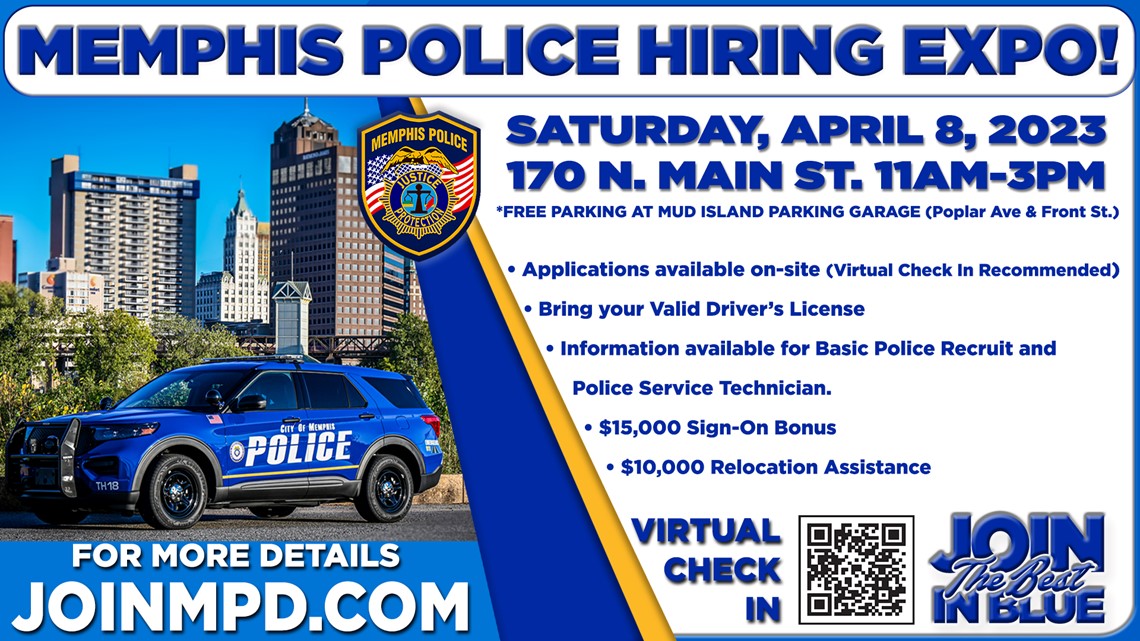 Memphis Police Department holding weekend hiring expo