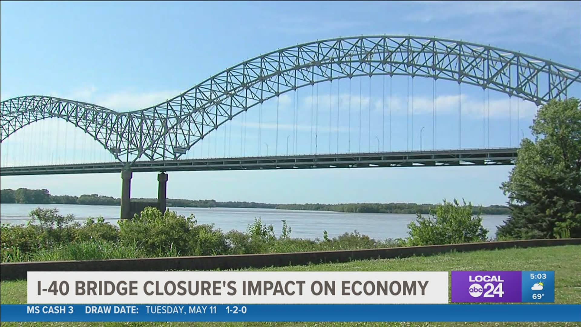 The bridge shutdown is considered a major disrupter both locally and nationally.