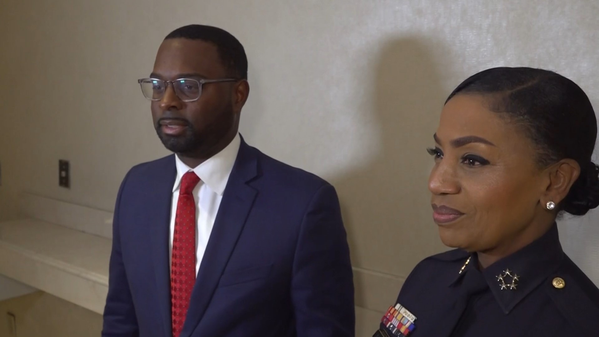 Paul Young revealed to ABC24 first that he will keep CJ Davis onboard as police chief. Young and Davis spoke in exclusive interviews with anchor Richard Ransom.