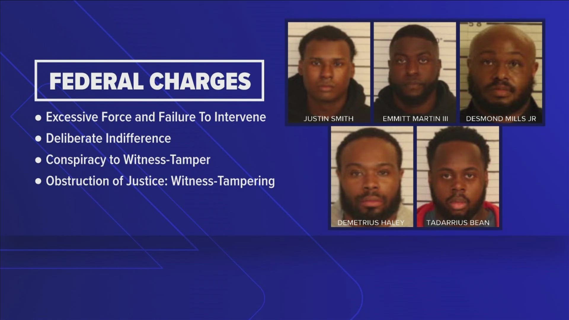 Wednesday, four of the five former Memphis Police officers charged in the death of Tyre Nichols made their first appearance in federal court.
