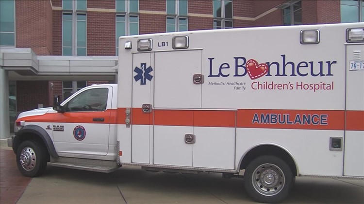 Man steals ambulance from Le Bonheur, hits pedestrian, then crashes into several cars in Memphis