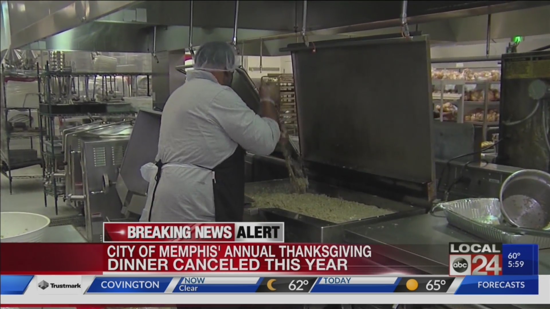 Annual Thanksgiving dinner at Cook Convention Center on hiatus due to construction and finances