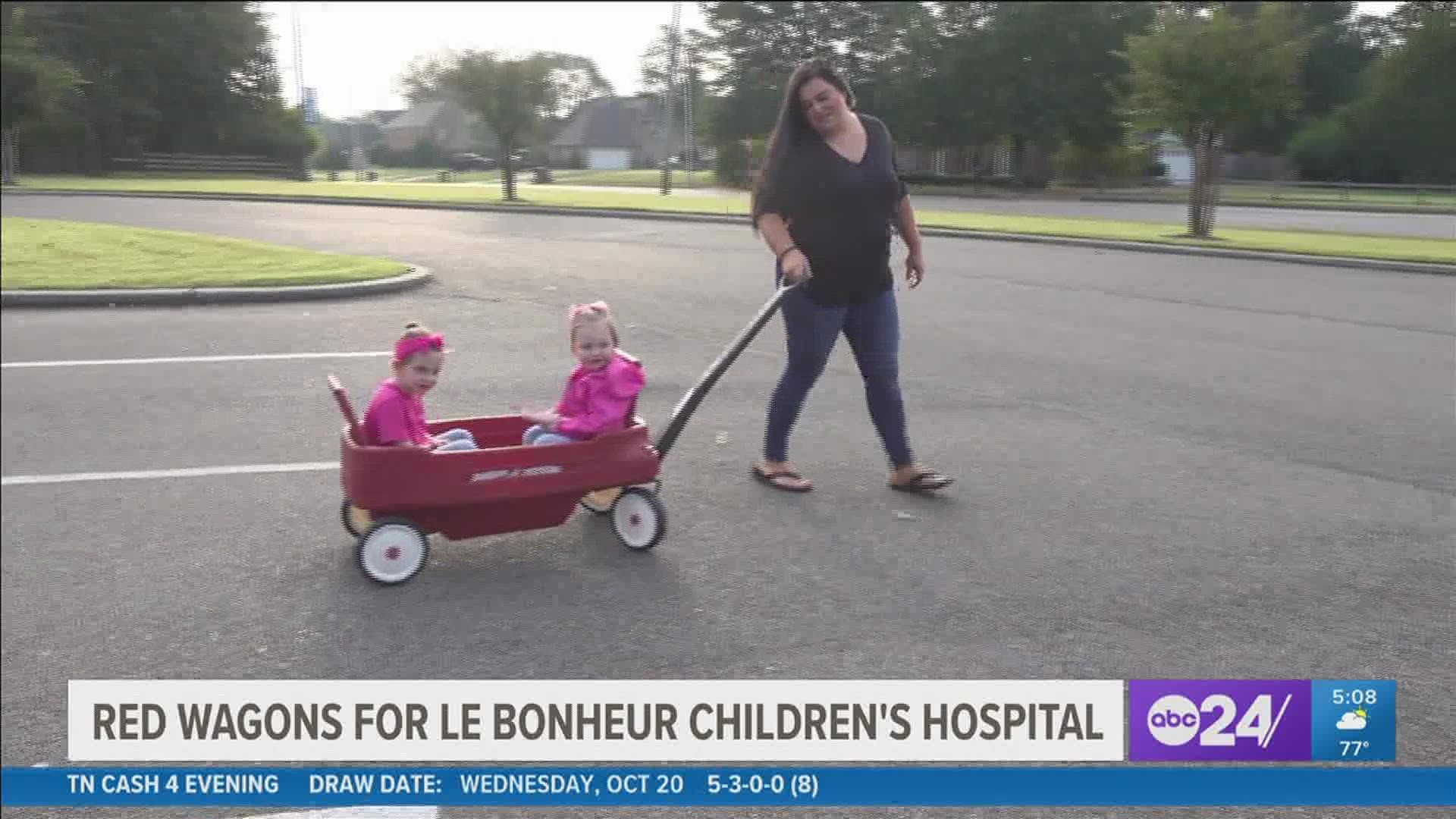 A Mid-South man started a fundraiser to get more red wagons for Le Bonheur Children’s Hospital.