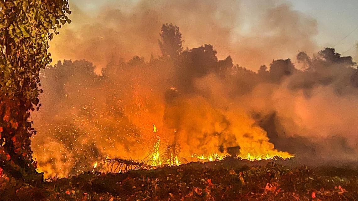 Stubborn grass fires being fueled by dry, windy conditions