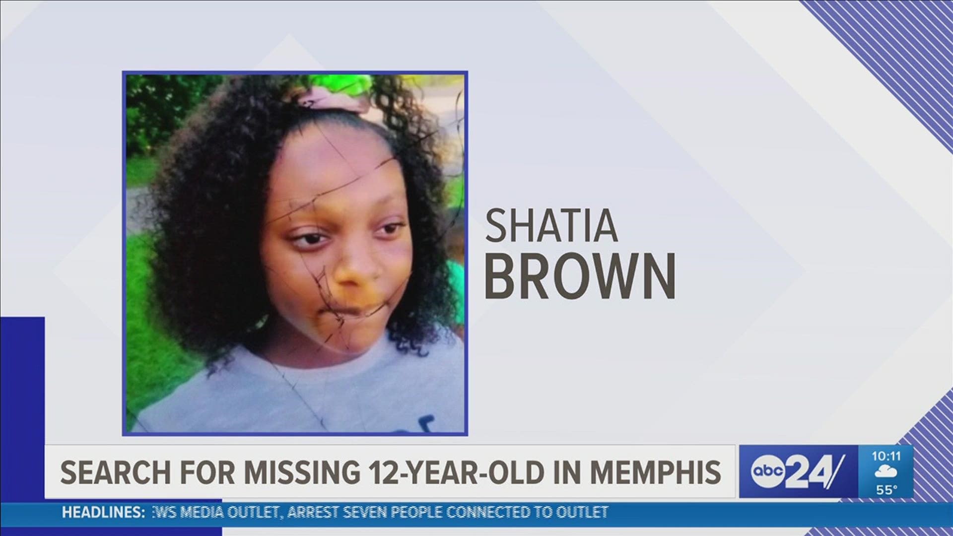 Shatia Brown was last seen around 5pm at her home in the 1300 block of Bruce.