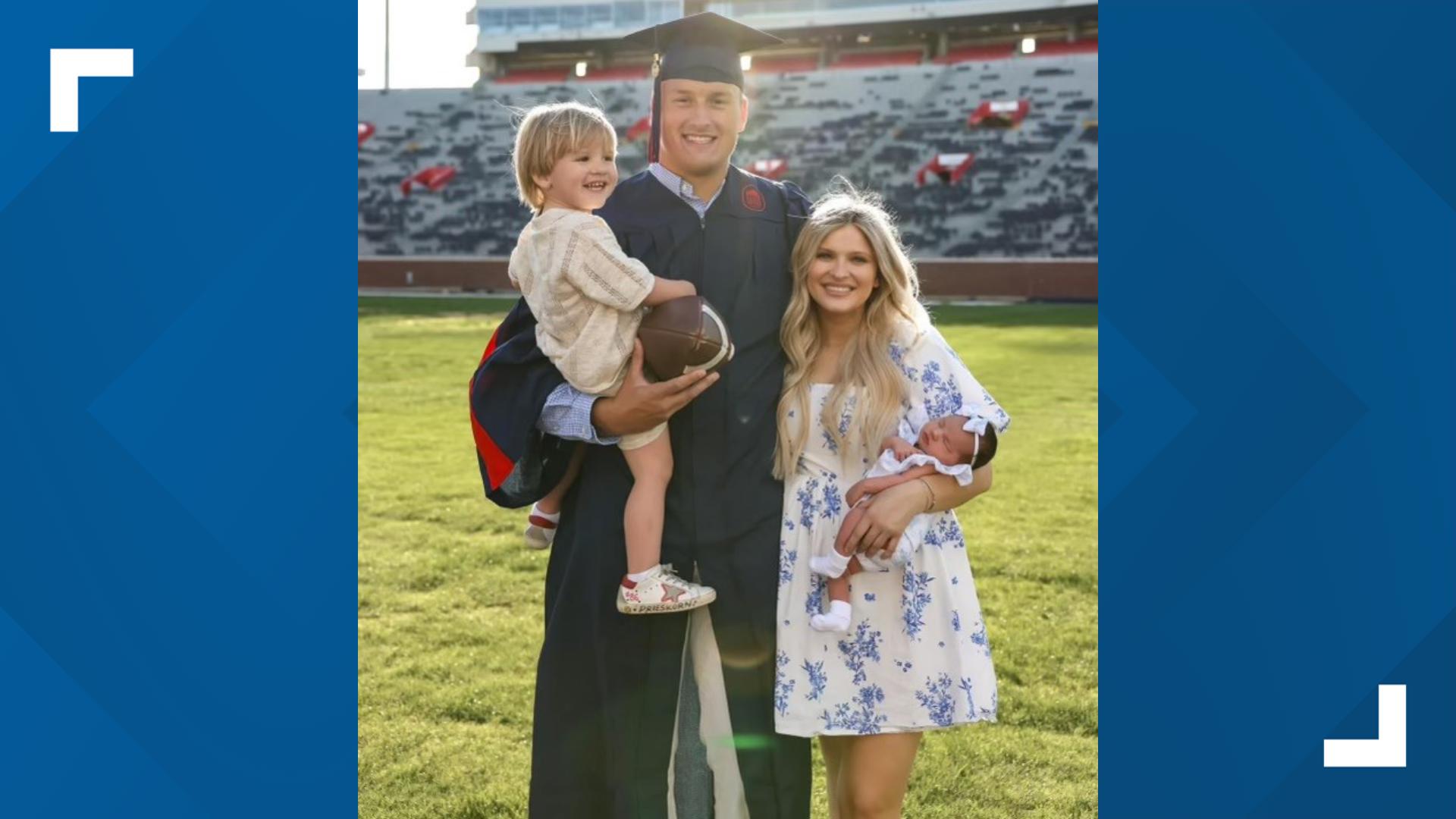 Caden Prieskorn is a star tight end for the Ole Miss Rebels, but his family are local celebrities in their own right in Oxford