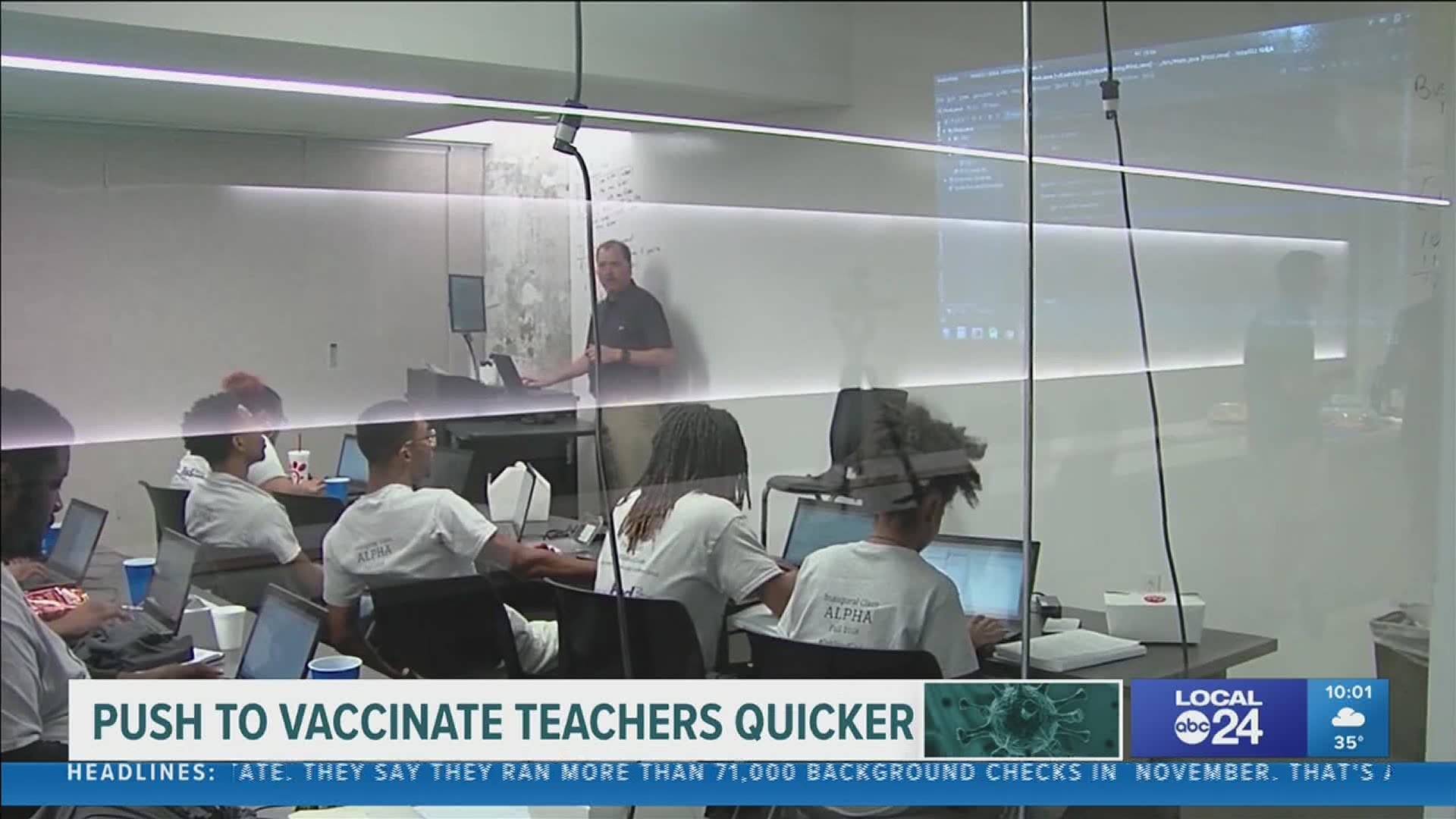 The State's House Education Chairman is proposing teachers be a part of the first phase of vaccine distributions.