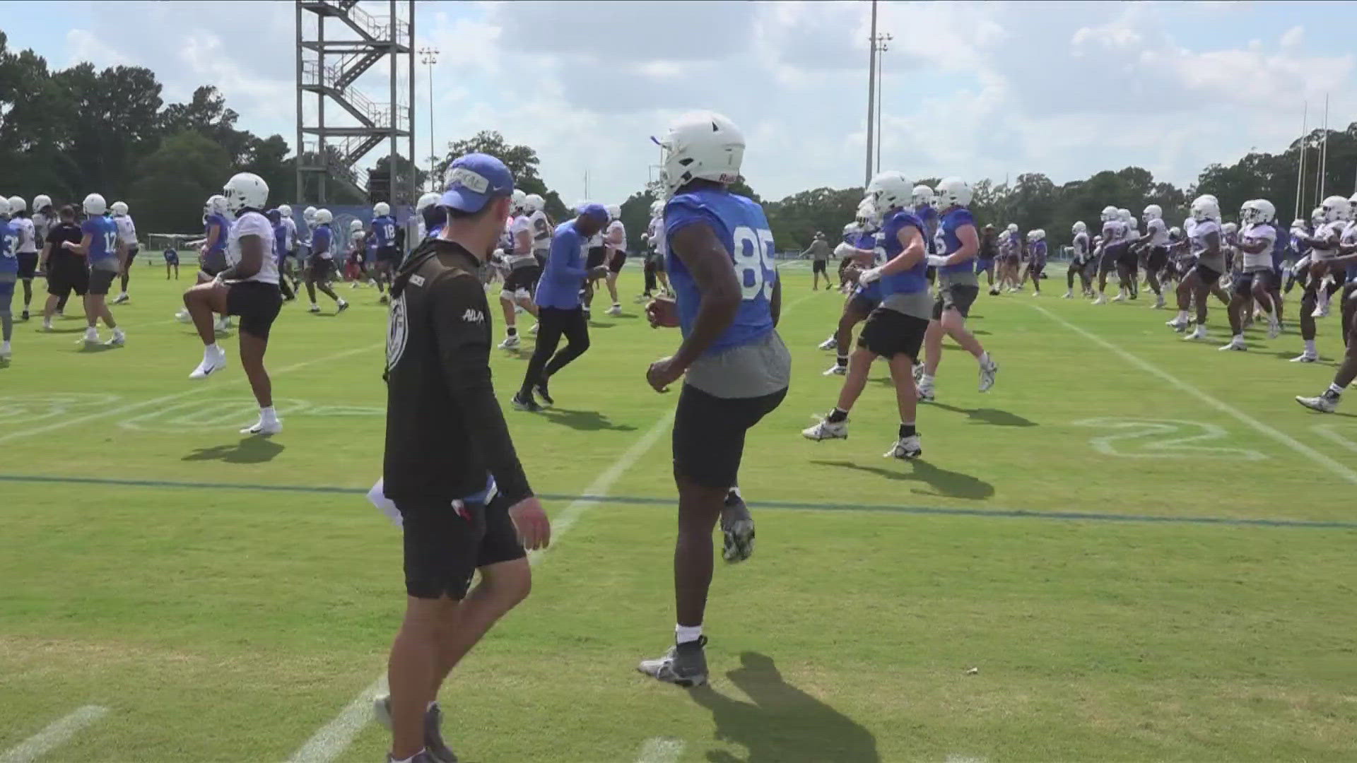 Tigers' head coach Ryan Silverfield and senior quarterback Seth Henigan talk season in opening day of camp.