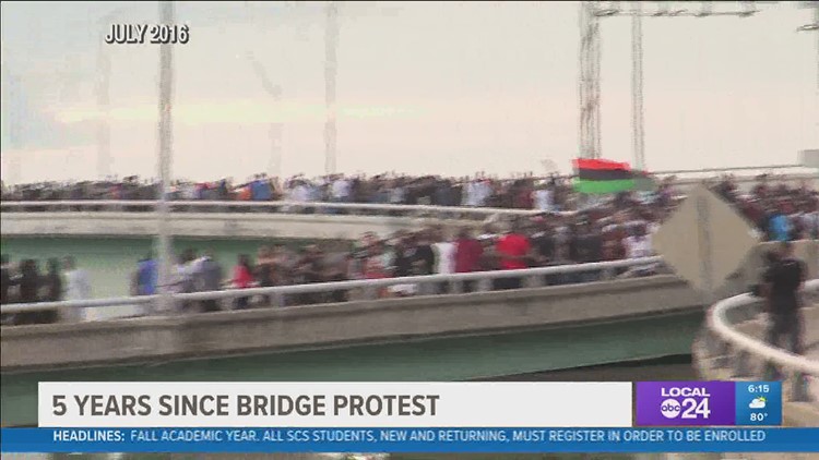 'They thought the bridge was something. They ain't seen nothing yet.' | Activist reflects on the day protesters took over I-40 bridge