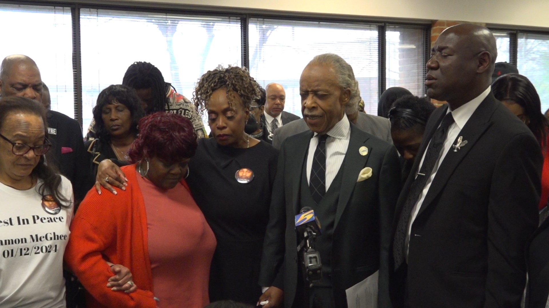 Emotions were high as national civil rights activist Reverend Al Sharpton and Attorney Ben Crump stood beside the family of Ramon McGhee for his memorial service.