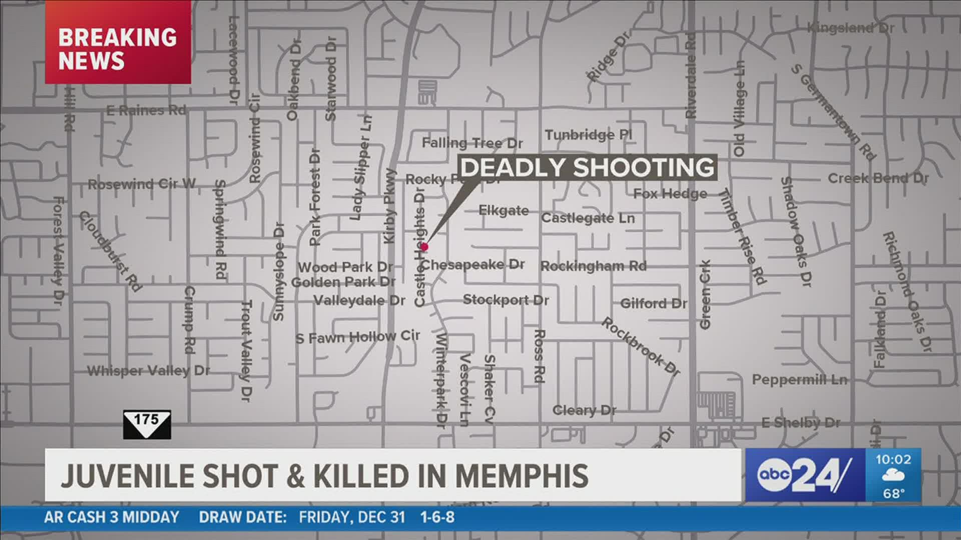 Doctors at LeBonheur Children's Hospital were unable to save the teen, and police are now investigating this as a homicide.