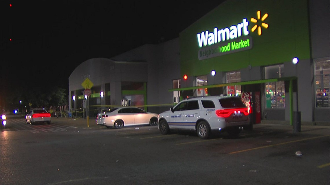 Memphis Walmart parking lot shooting shots fired