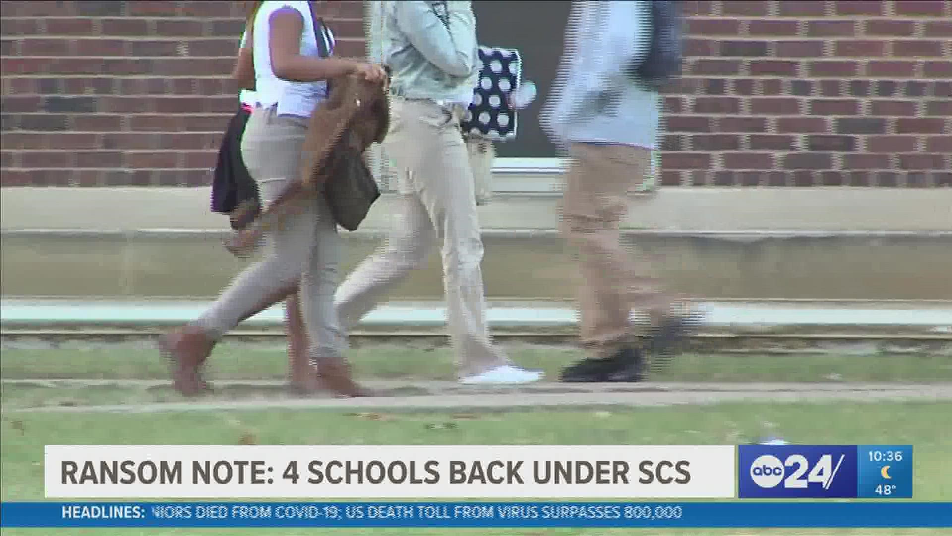ABC24 Anchor Richard Ransom discusses in his Ransom Note about the 4 elementary schools returning back to the SCS District from the Achievement School District