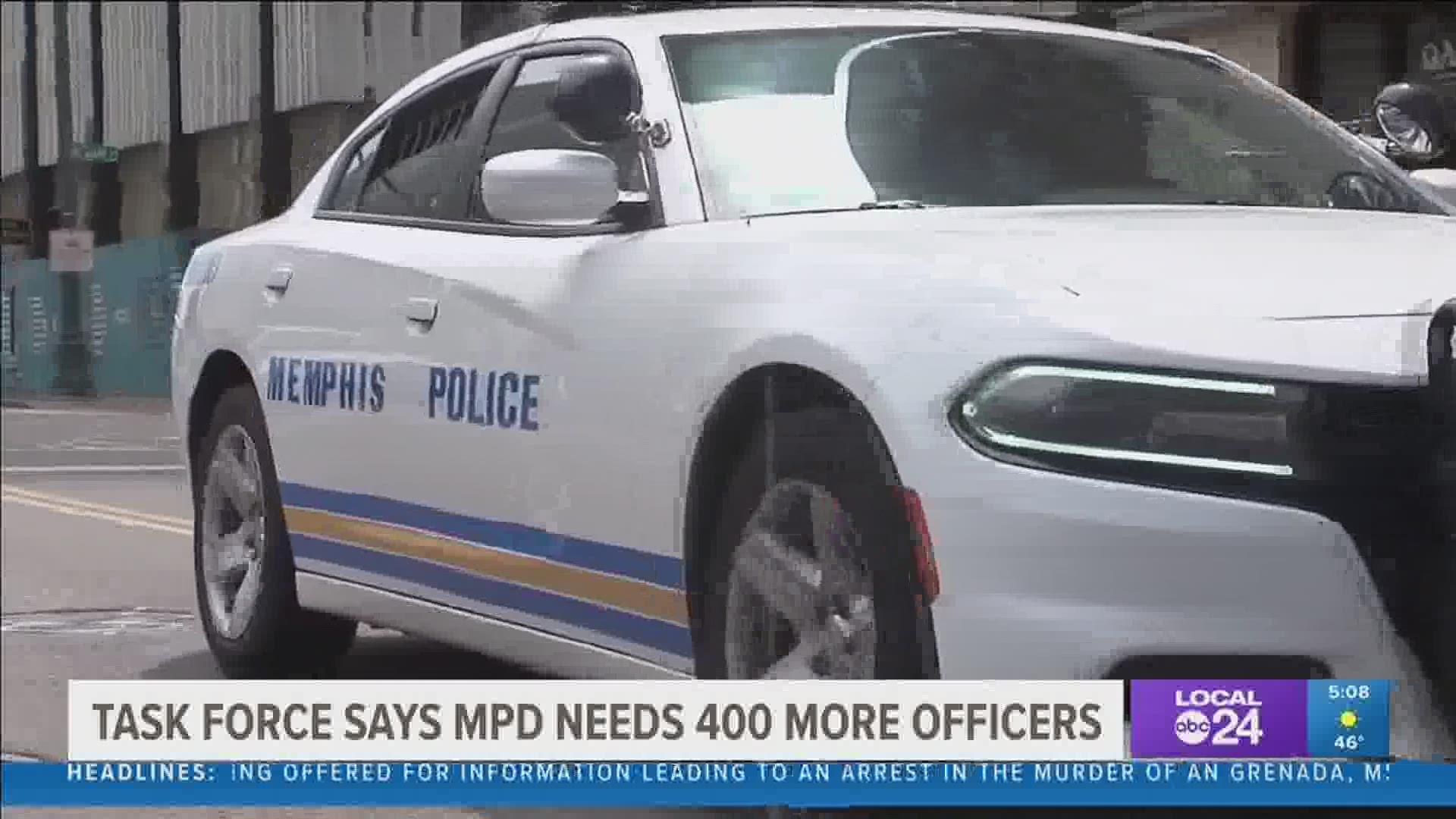 The chairman of the Public Safety Task Force said 2,500 is the number the task force agreed upon as they considered "reimagining policing."