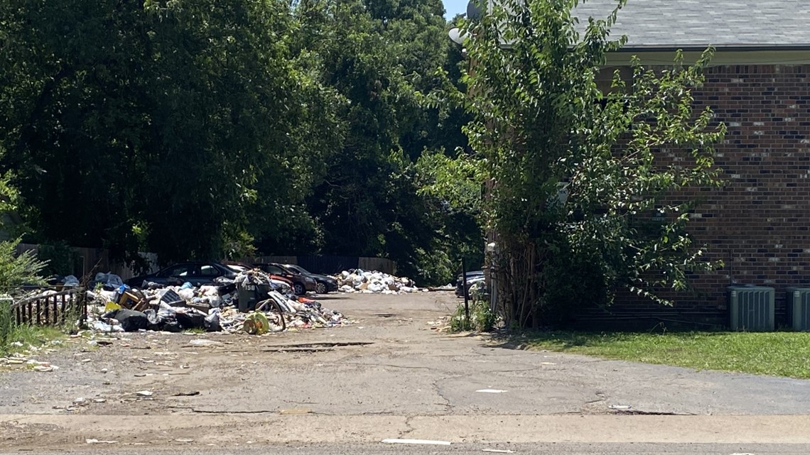 City of Memphis removes trash from The Willows Apartments