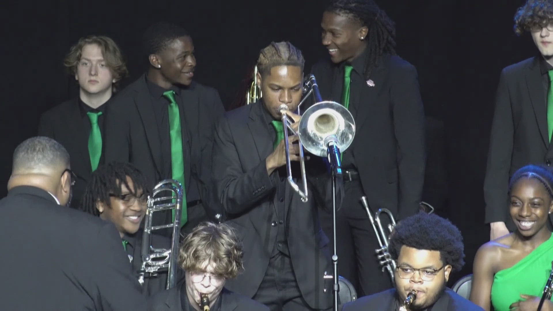 Central High School's jazz band won first place at a worldwide competition in New York City and held an honorary concert in Memphis to celebrate