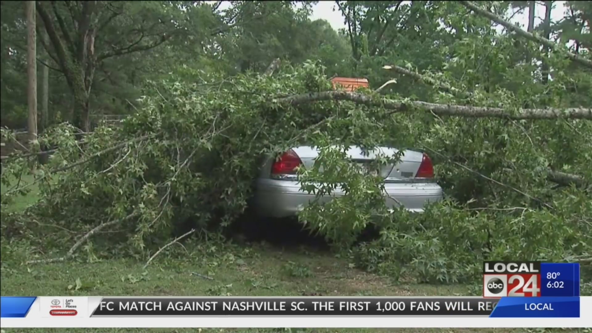 Marshall County, Mississippi, see damage after possible tornado rips through area