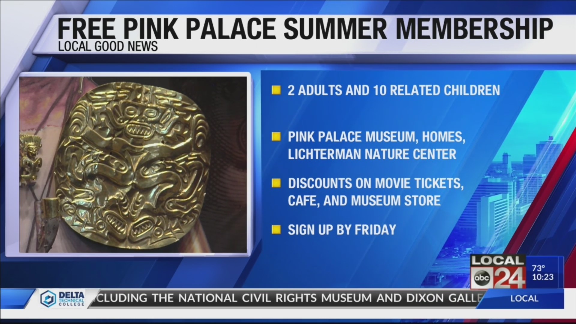 Pink Palace Family of Museums offers free 90-day trial summer membership