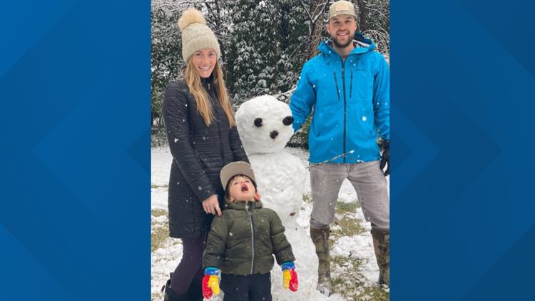 Mississippi family builds snowman, names it in honor of family member whose legacy lives on