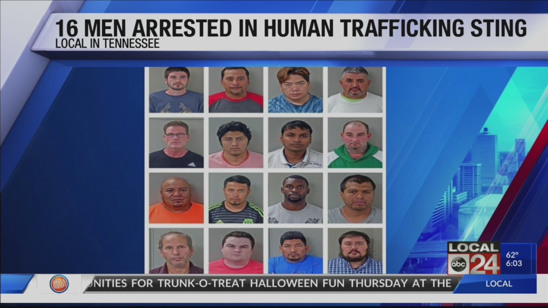 Tbi 16 Men Arrested In Human Trafficking Investigation In Middle Tennessee 