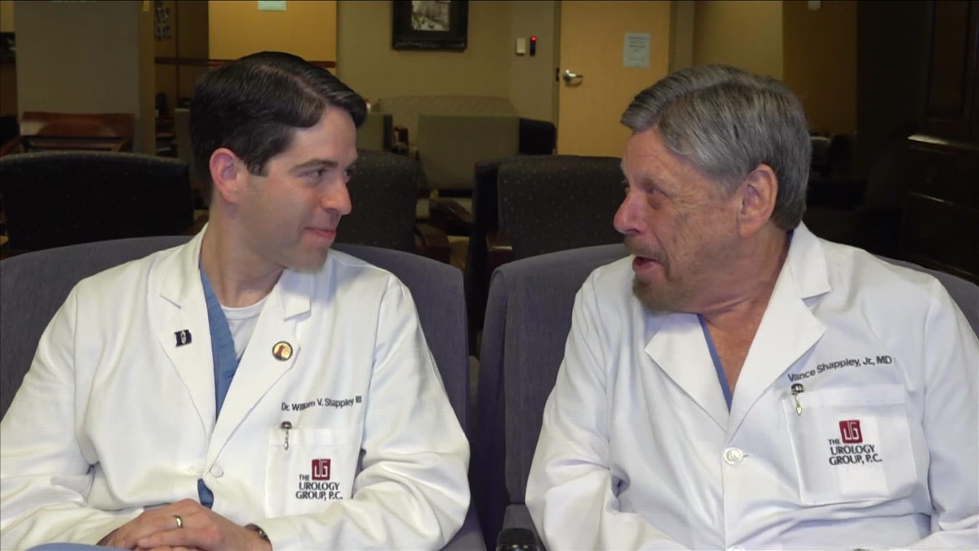 Dr. Vance Shappley and his son, Dr. Rusty Shappley, share a unique father-son bond; working together as medical doctors.