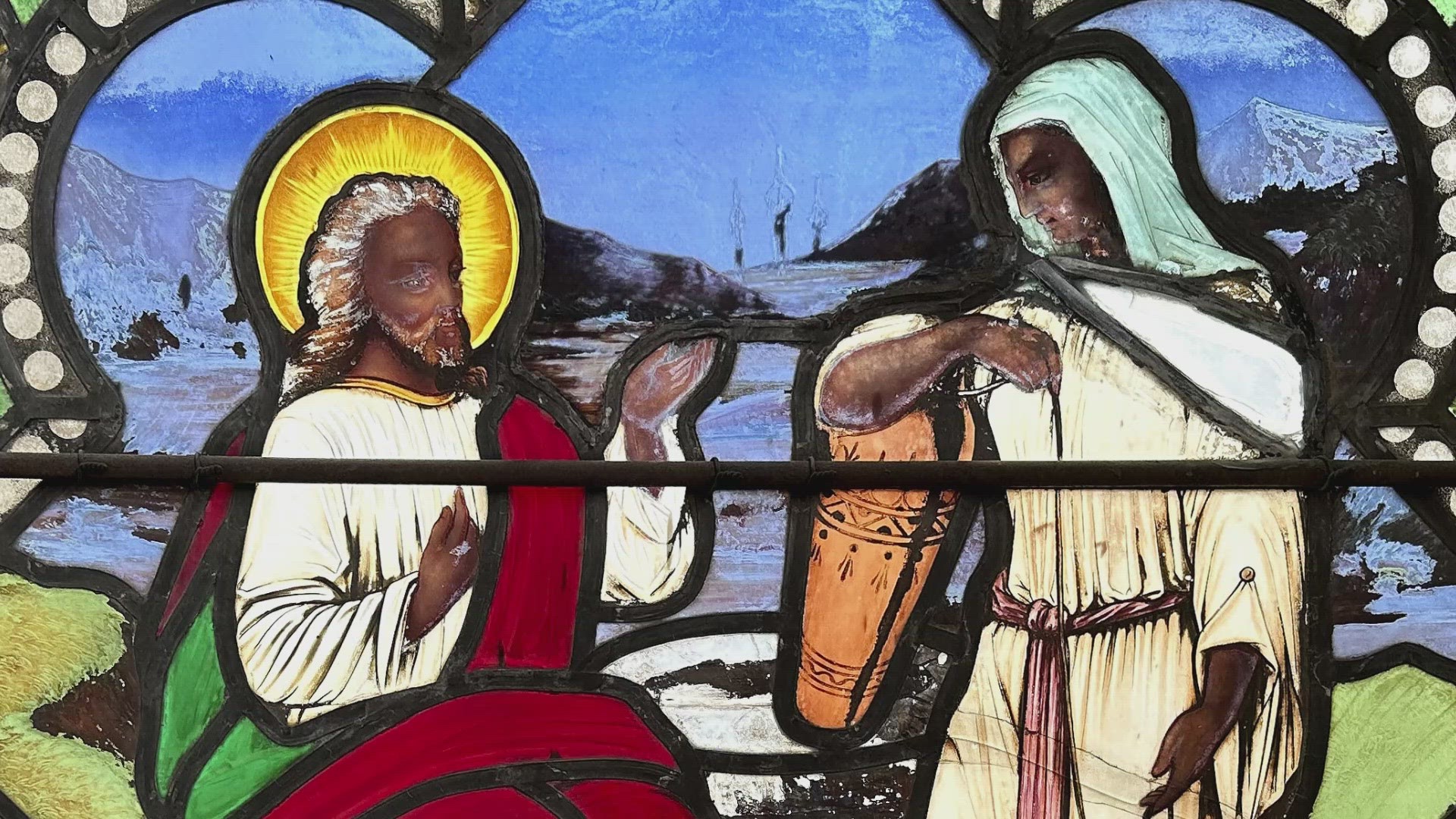 A nearly 150-year-old stained-glass church window in Rhode Island that depicts a dark-skinned Jesus Christ is coming to the Brooks Museum in Memphis.