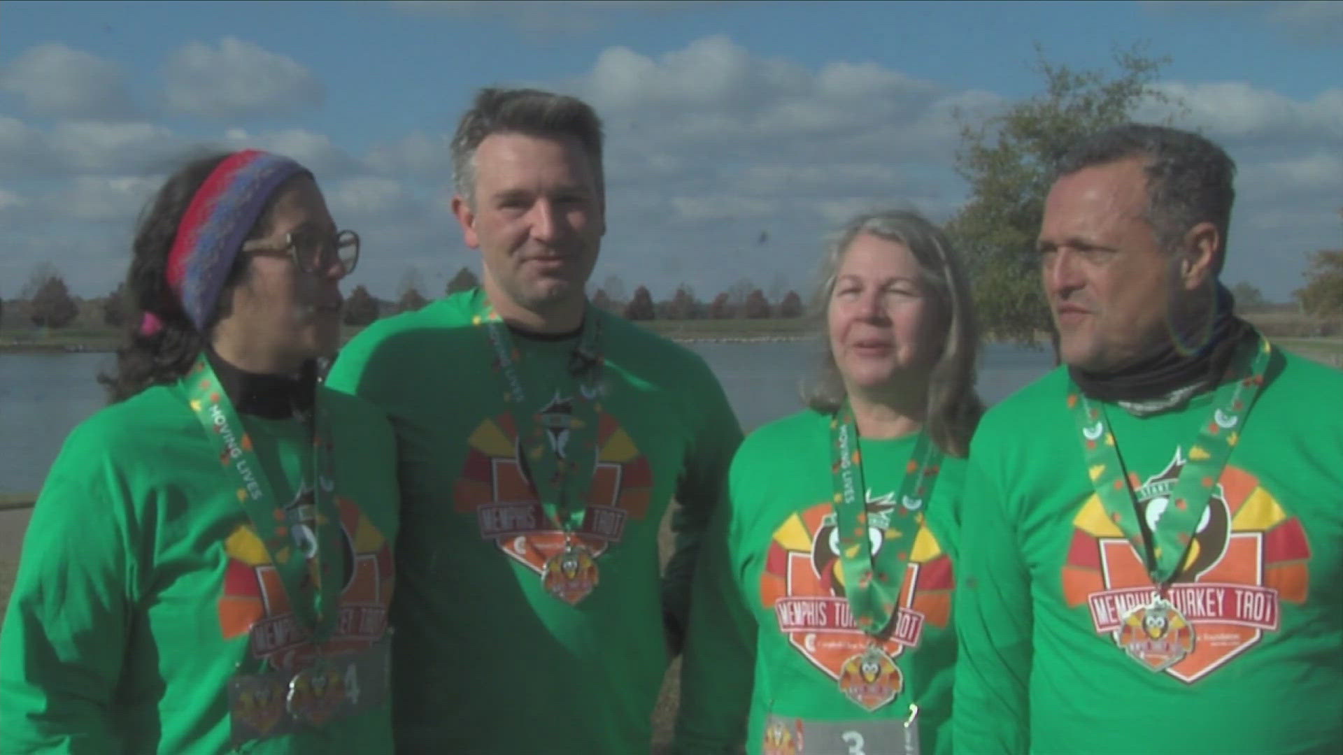 On Thanksgiving Day, thousands of people laced up their running shoes for the annual Memphis Turkey Trot.