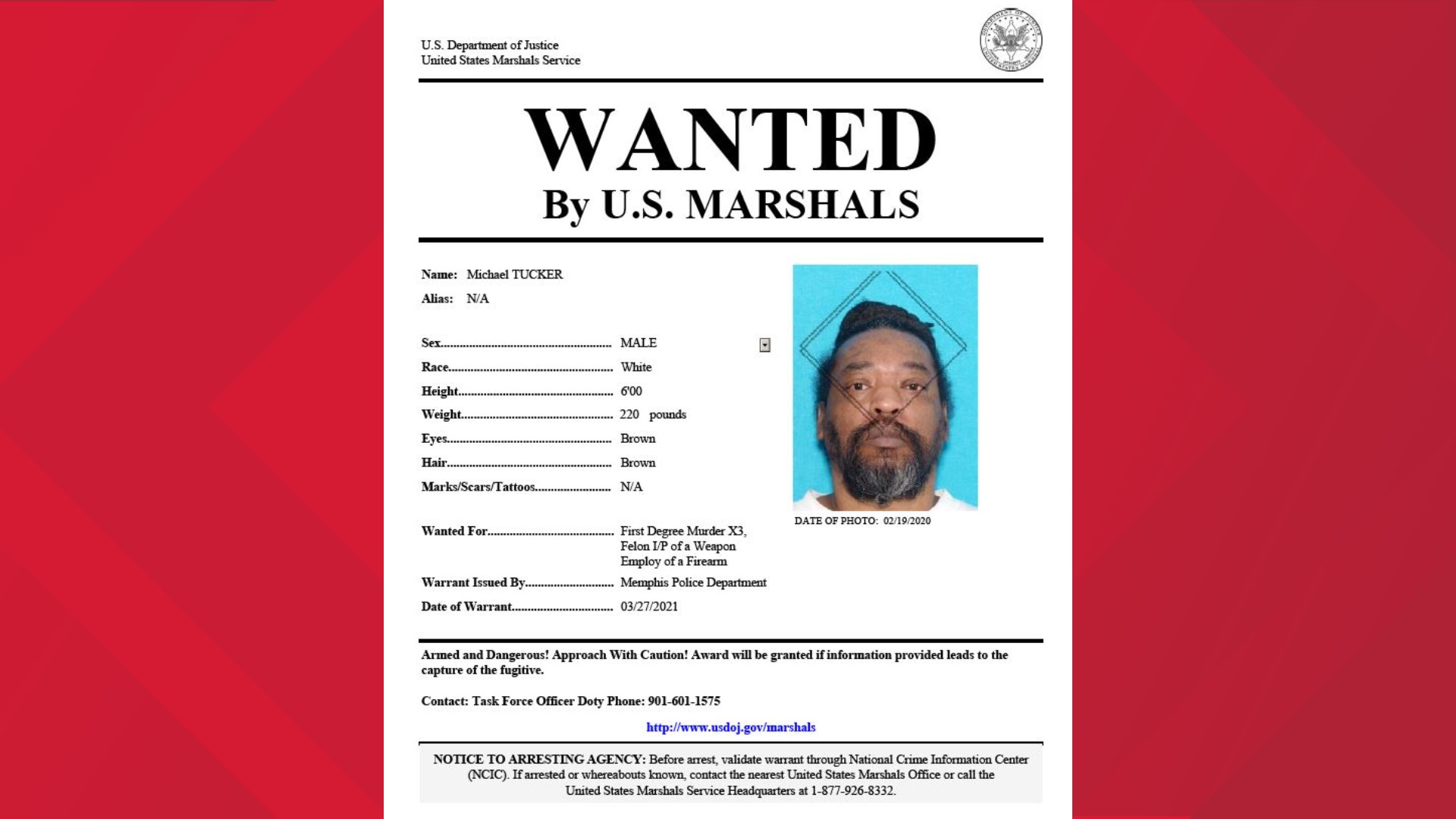 North Memphis murder suspect wanted by U.S. Marshals Service ...