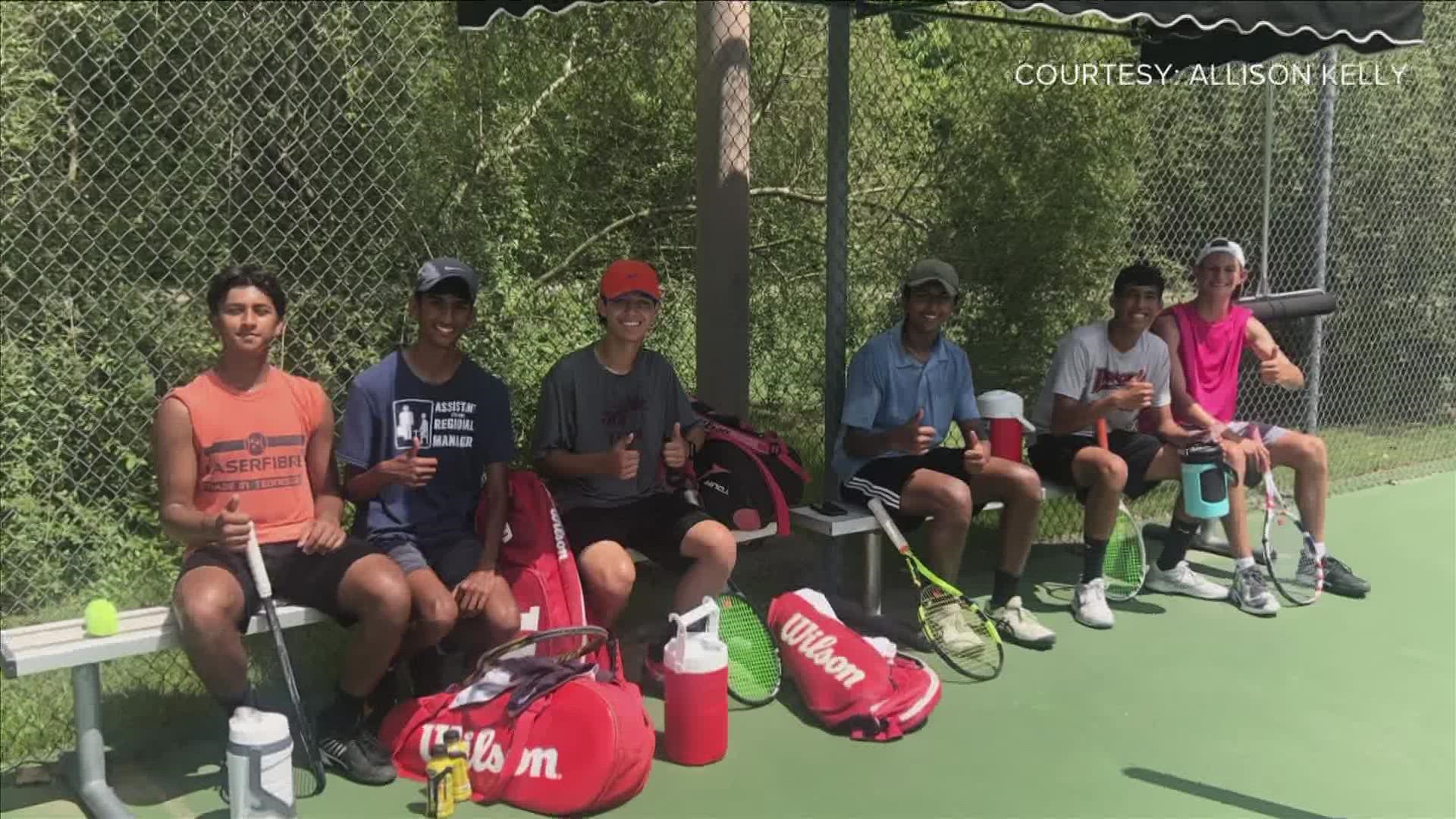 The team captured their first tennis title in school history.