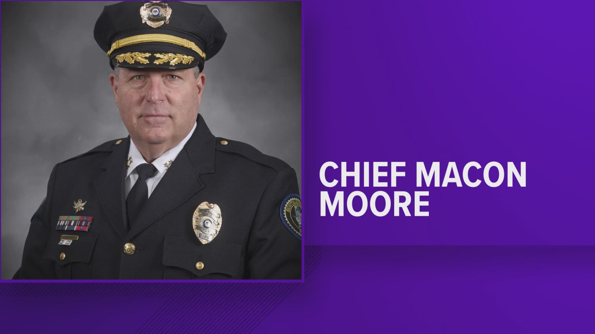 Chief Macon Moore announced he's retiring at the end of January.