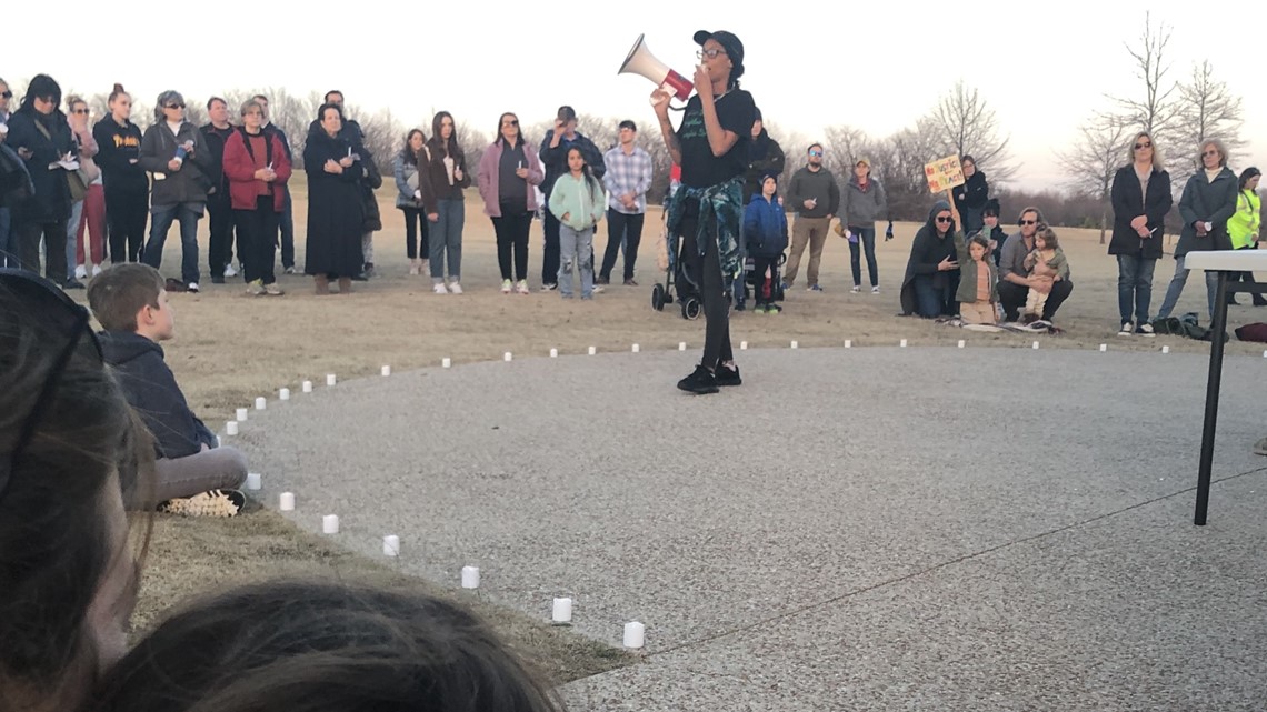 Moms hold a vigil in support of Tyre Nichols'