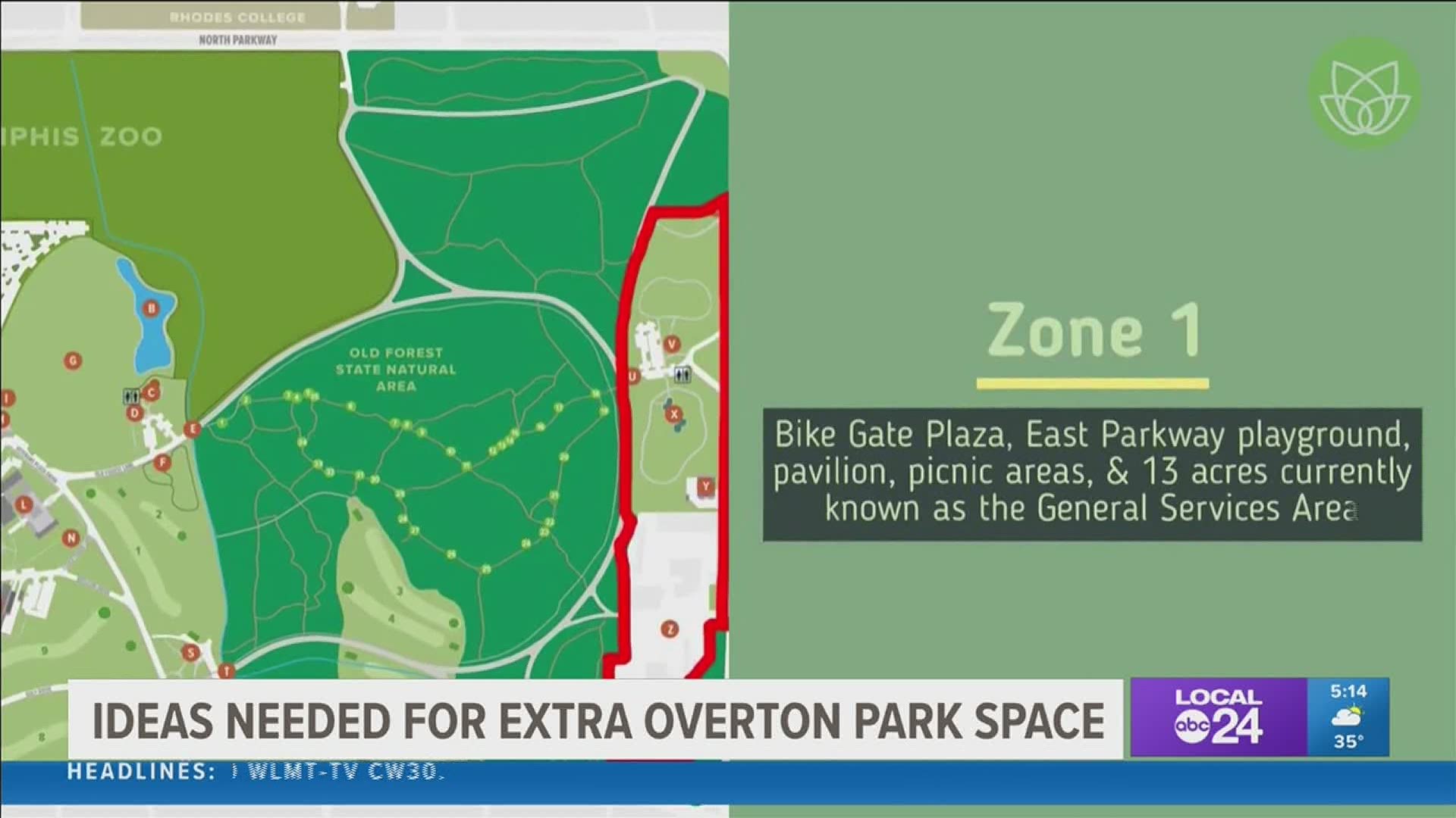 13 acres of land will be developed for public use on the southeast side of Overton Park.