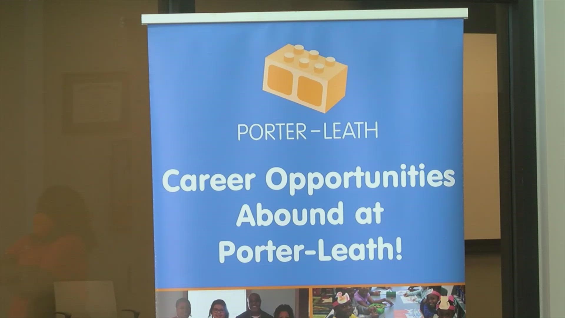 It was a block party in Orange Mound Friday as Porter-Leath held its first in a series of student and employment recruitment events.