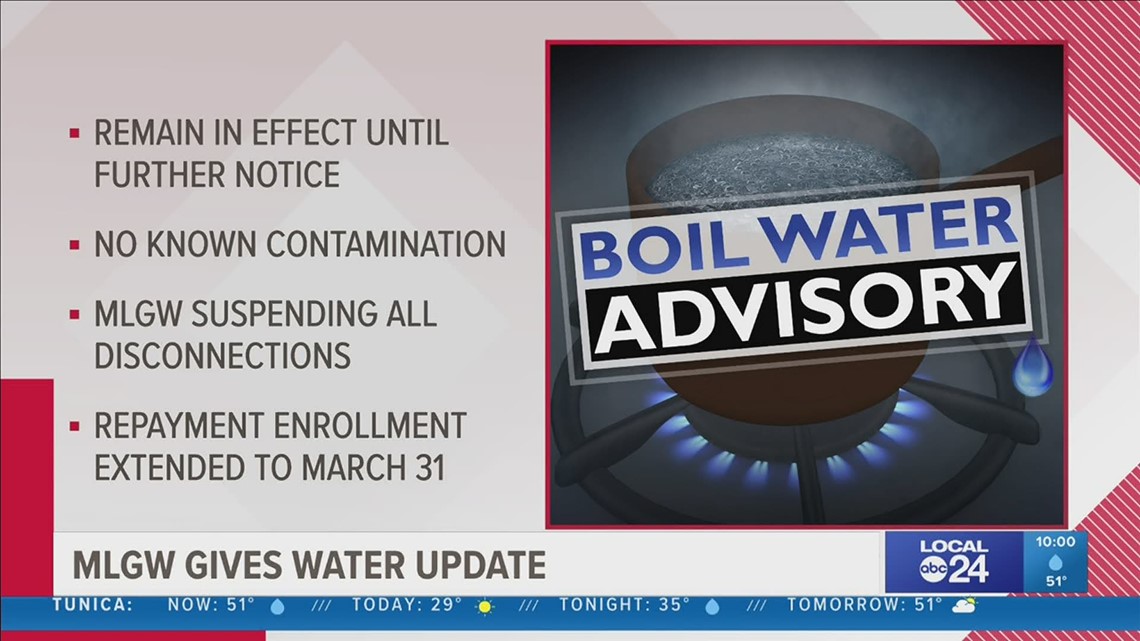 Mlgw Boil Water Notice Map Boil Water Advisory Continues, May Last All Week | Localmemphis.com