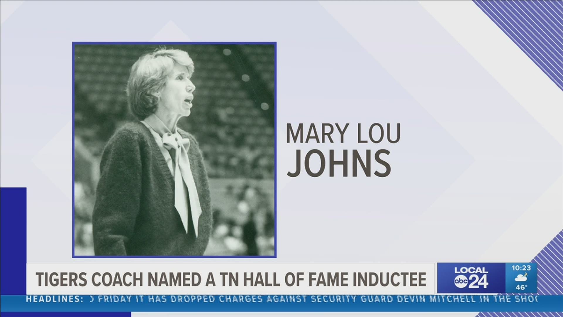 Mary Lou Johns is one of the pioneers in women’s college basketball and the all-time winningest head coach in University of Memphis women’s basketball history.