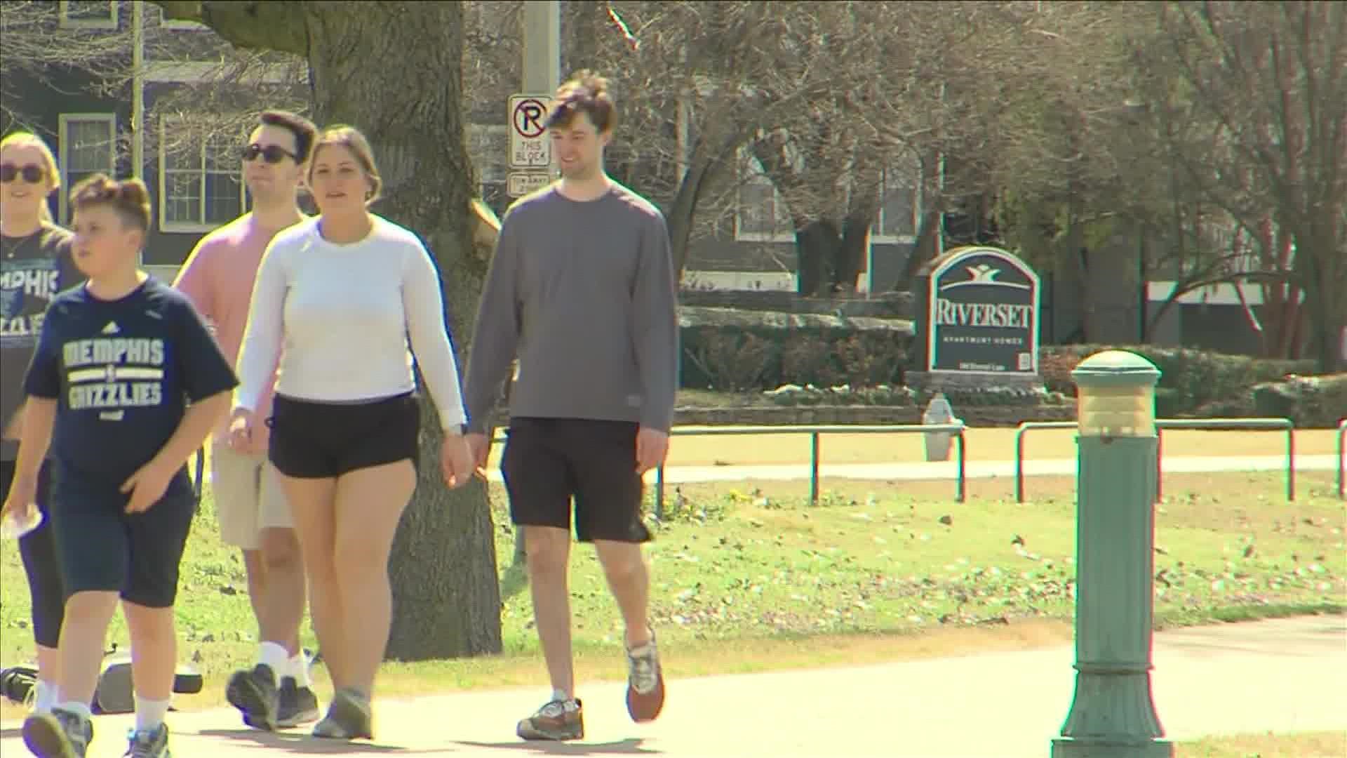 Organizers hope to make the three mile walk an annual tradition on the first day of spring.