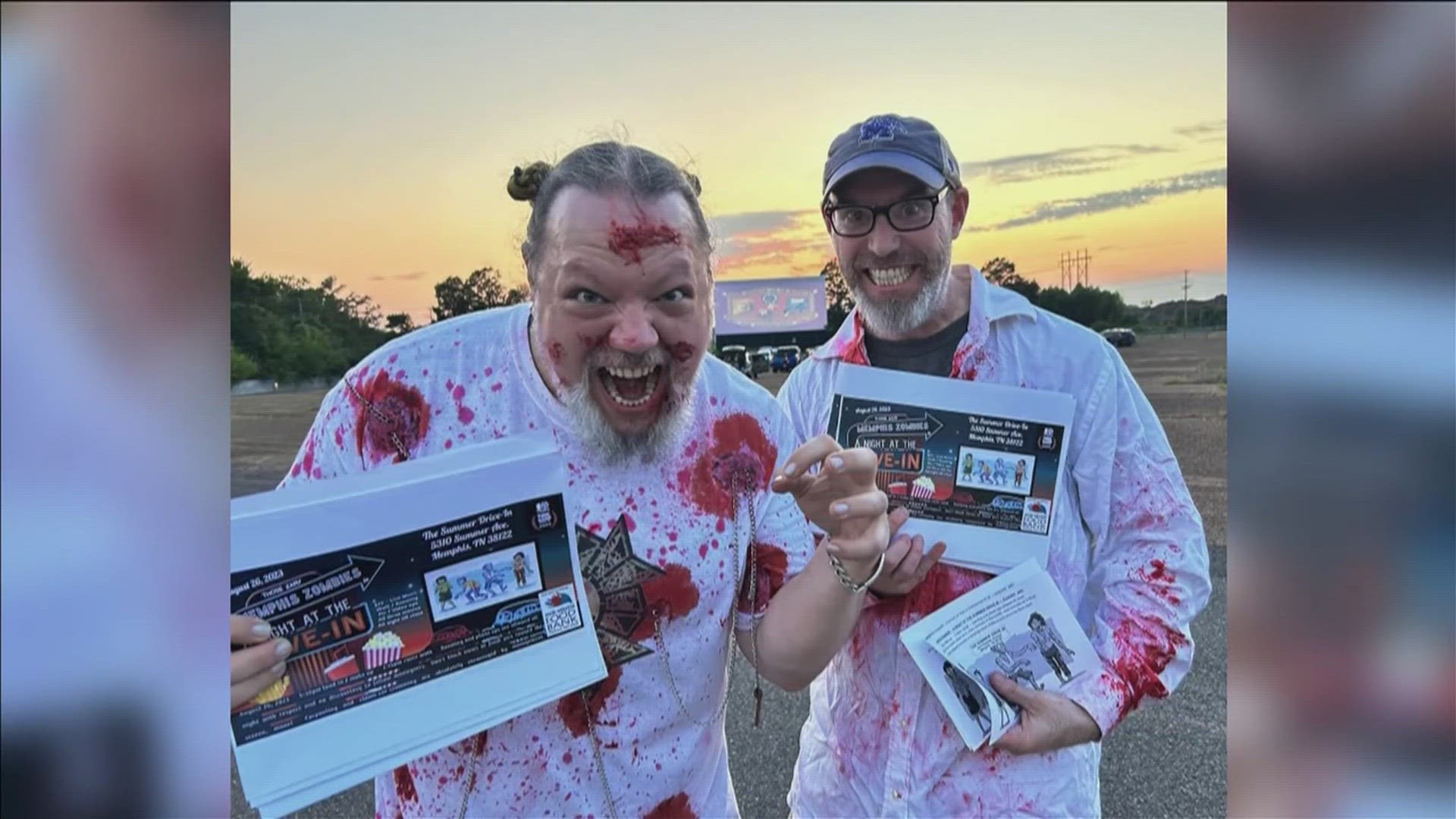 The annual Memphis Zombie Walk is headed to the drive-in Saturday, with a triple feature and more, all benefitting the Mid-South Food Bank.